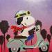 Painting snoopy bella vita by Lemoine Mael | Painting Pop-art Pop icons Graffiti Acrylic