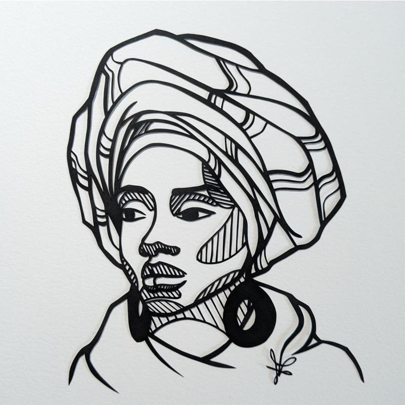 Painting Portrait de Femme #4 by Atalanta Vanessa | Painting Portrait Society Paper