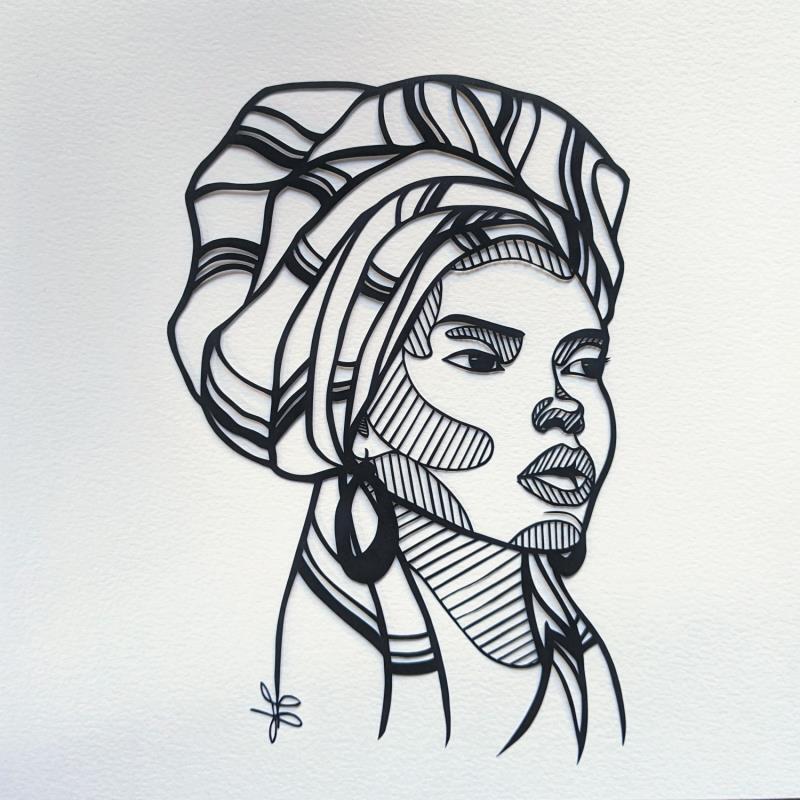 Painting Portrait de Femme #7 by Atalanta Vanessa | Painting Portrait Society Paper