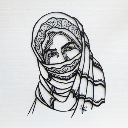 Peinture Portrait de Femme #12 par Atalanta Vanessa | Tableau  Papier Noir & blanc, Portraits, Société