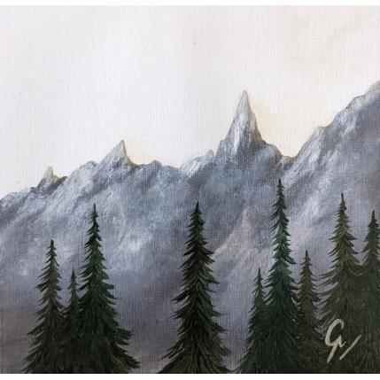 Painting Au petit soir by Pressac Clémence | Painting Figurative Oil Landscapes, Nature