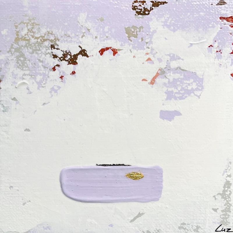 Painting 3 rue des lilas by Luz Alexandra | Painting Abstract Minimalist Acrylic Gold leaf