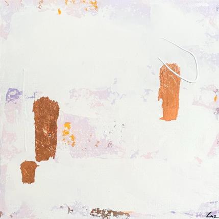 Painting Et maintenant ? by Luz Alexandra | Painting Abstract Acrylic, Gold leaf Minimalist, Pop icons