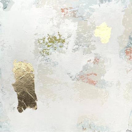 Painting Brouillard sur la dune by Luz Alexandra | Painting Abstract Acrylic, Gold leaf Minimalist