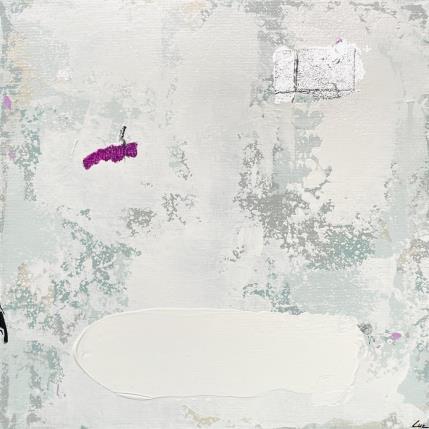 Pintura Diversion por Luz Alexandra | Pintura Abstracto Acrílico, Hoja de plata, Pastel Minimalista