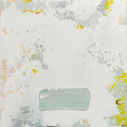 Pintura Esperanza por Luz Alexandra | Pintura Abstracto Acrílico, Hoja de oro Minimalista