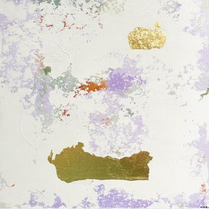 Painting L'armure by Luz Alexandra | Painting Abstract Gold leaf Minimalist