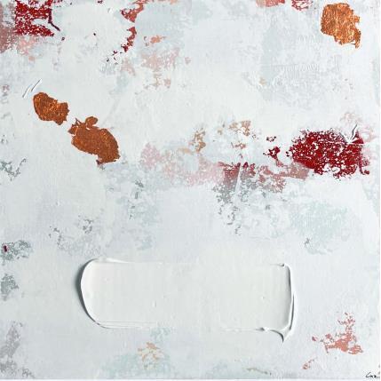 Pintura En attendant... por Luz Alexandra | Pintura Abstracto Acrílico, Hoja de oro Minimalista