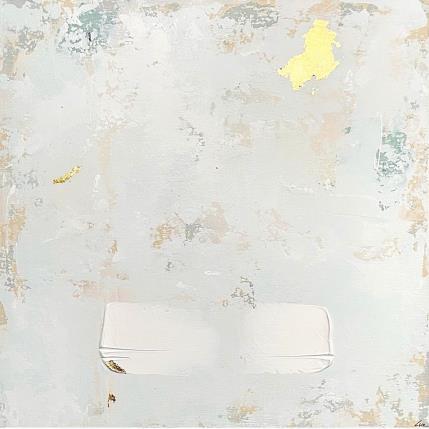 Painting L'ardoise by Luz Alexandra | Painting Abstract Acrylic, Gold leaf Minimalist