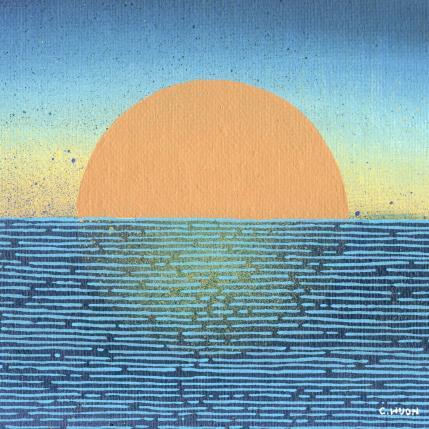 Painting Chaleureuse immersion by Huon Coralie | Painting Figurative Acrylic Landscapes, Marine, Nature