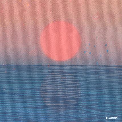 Painting Douce tangeante by Huon Coralie | Painting Figurative Acrylic Landscapes, Marine, Nature