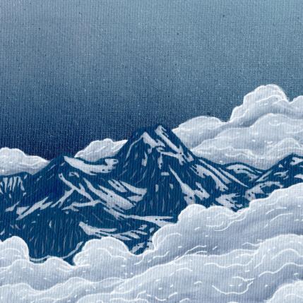 Peinture Grande lance de Domène par Huon Coralie | Tableau Figuratif Acrylique Minimaliste, Nature, Paysages