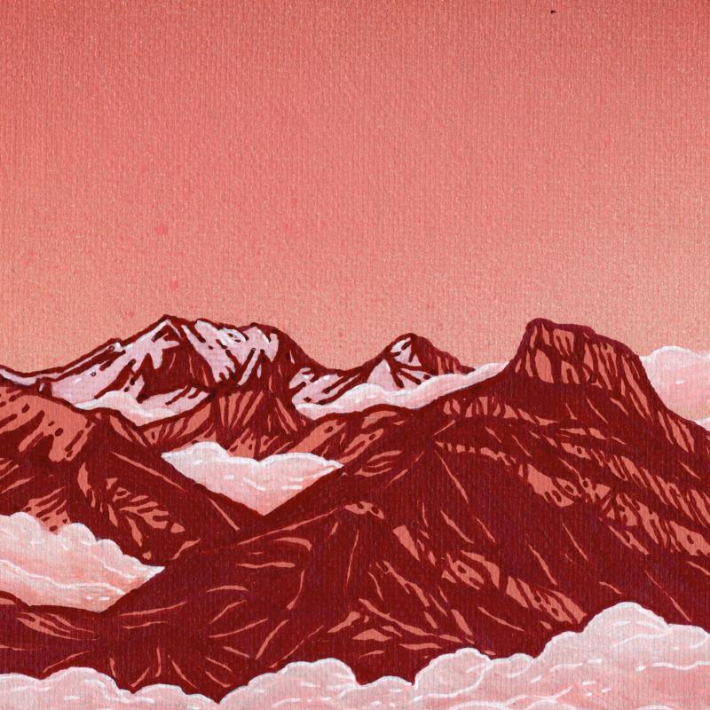 Painting Roseland by Huon Coralie | Painting Figurative Landscapes Nature Acrylic