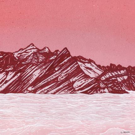 Painting Aravis by Huon Coralie | Painting Figurative Acrylic Landscapes, Nature, Pop icons