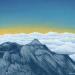 Painting Aiguille de Bionnassay by Huon Coralie | Painting Figurative Landscapes Nature Acrylic