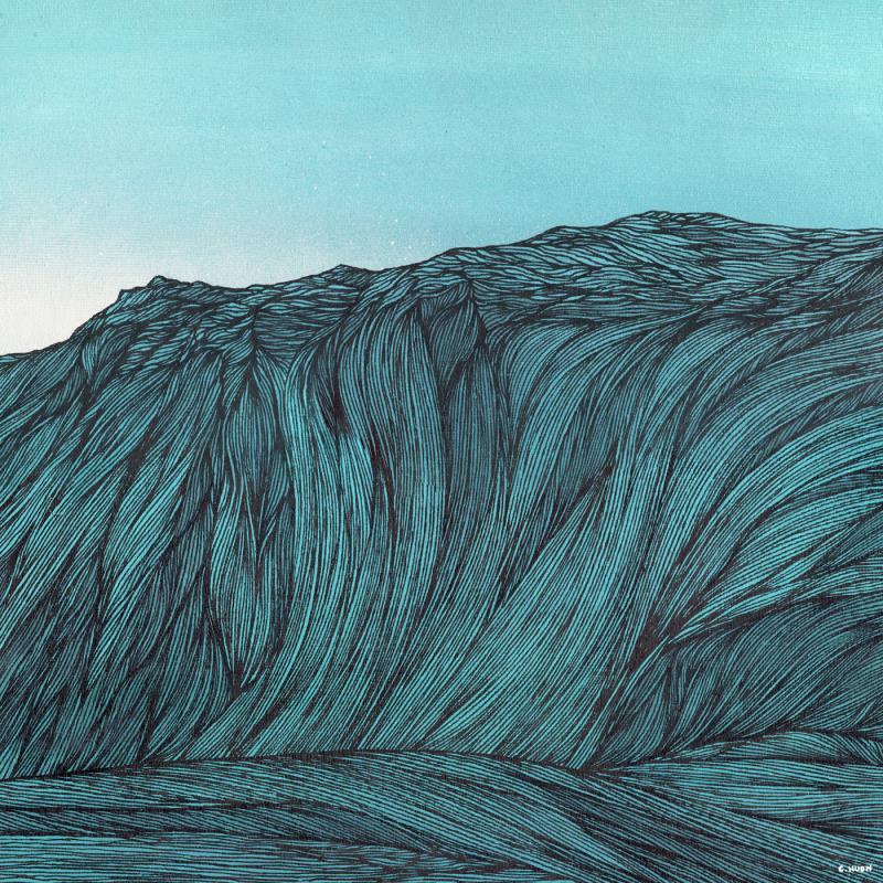 Peinture Forteresse salée par Huon Coralie | Tableau Figuratif Paysages Marine Nature Acrylique