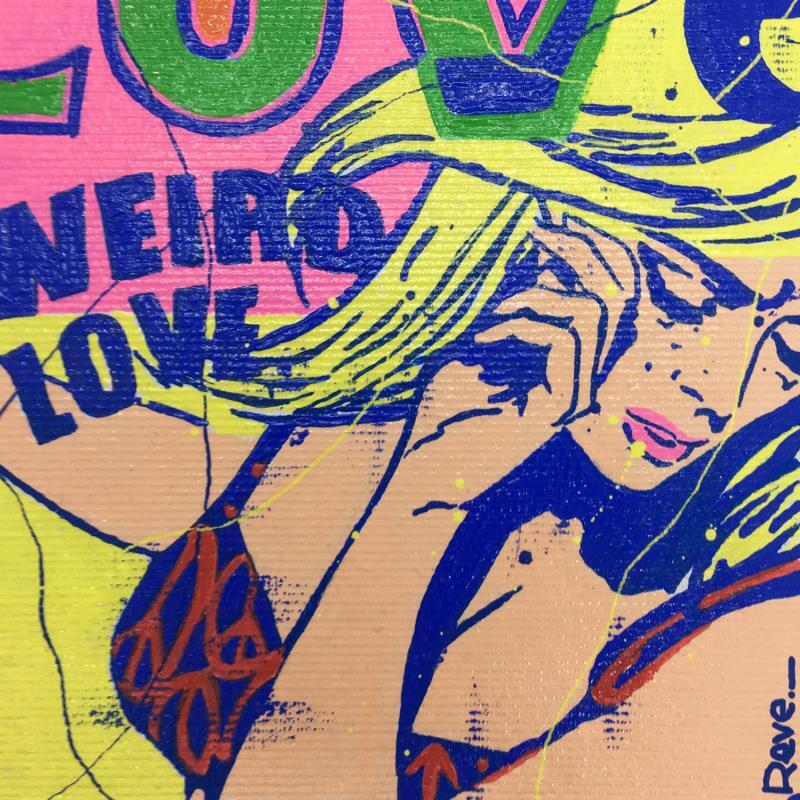 Peinture Bleu Noir par Revel | Tableau Pop-art Icones Pop Acrylique Posca