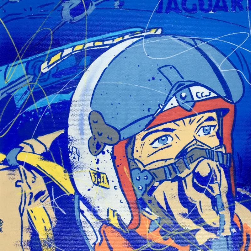 Painting Mon Pilote by Revel | Painting Pop-art Cinema Pop icons Acrylic Posca