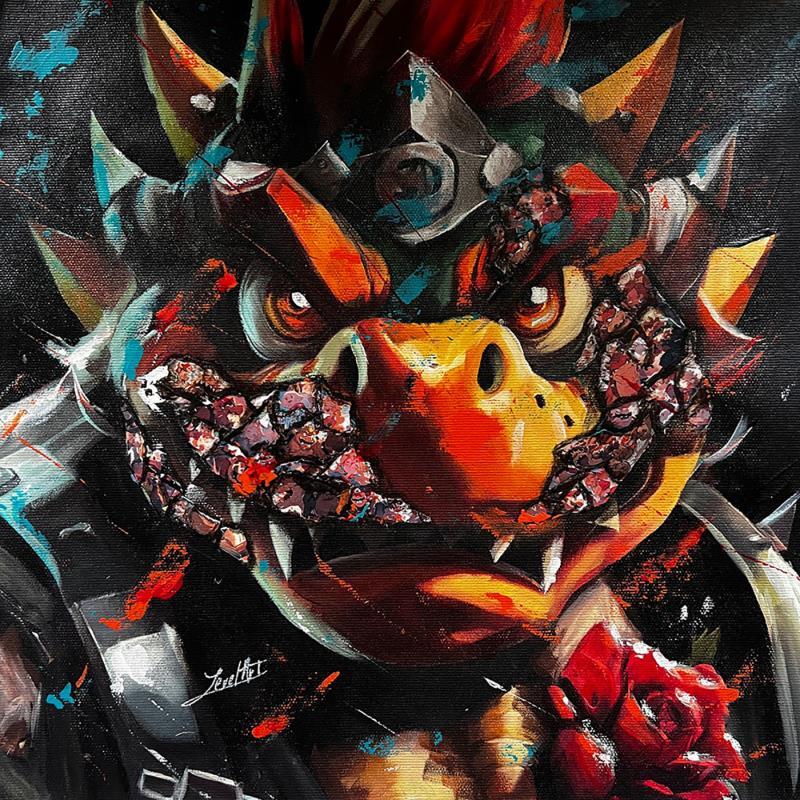 Painting Baby Bowser by Caizergues Noël  | Painting Figurative Portrait Cinema Pop icons Acrylic Gluing