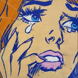 Peinture Celia par Revel | Tableau Pop-art Acrylique, Posca Portraits