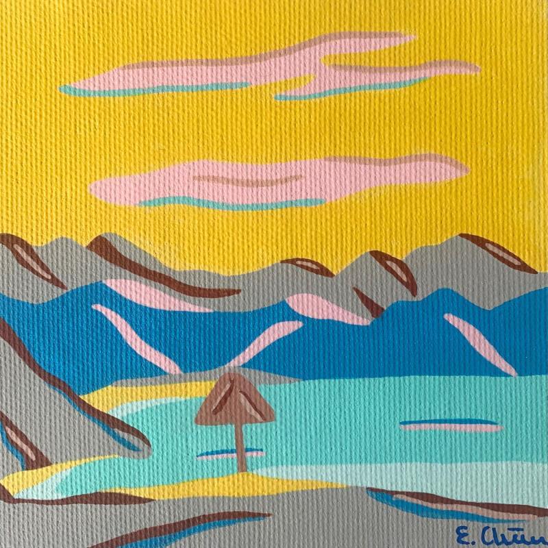 Gemälde MATIN von Emilie Chêne | Gemälde Figurativ Landschaften Natur Acryl