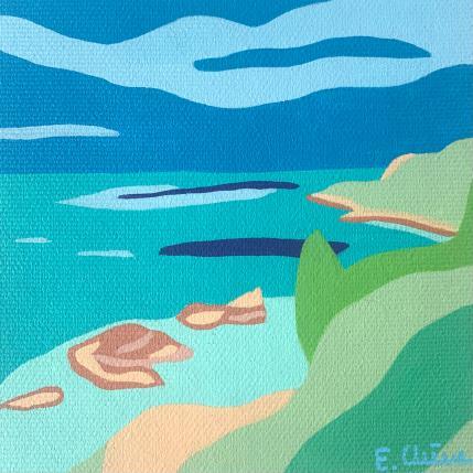 Gemälde CÔTE von Emilie Chêne | Gemälde Figurativ Acryl Landschaften, Natur