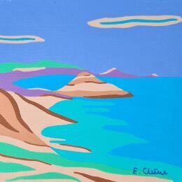 Peinture Bretagne par Emilie Chêne | Tableau Figuratif Acrylique Nature, Paysages