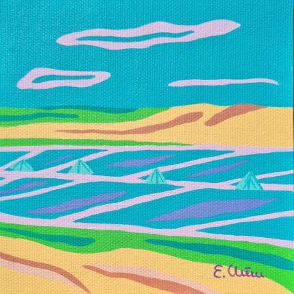 Gemälde Marais von Emilie Chêne | Gemälde Figurativ Acryl Landschaften, Natur