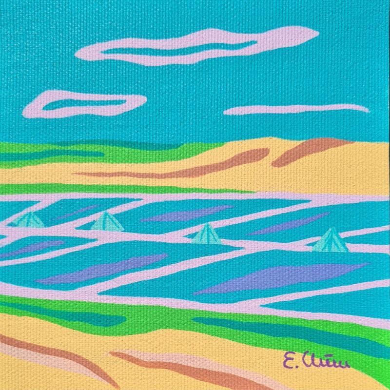 Gemälde Marais von Emilie Chêne | Gemälde Figurativ Landschaften Natur Acryl