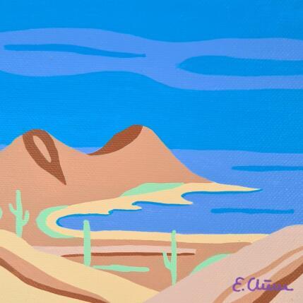 Gemälde Cortes von Emilie Chêne | Gemälde Figurativ Acryl Landschaften, Natur