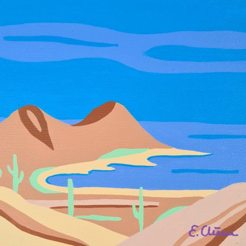 Painting Cortes by Emilie Chêne | Painting Figurative Landscapes Nature Acrylic