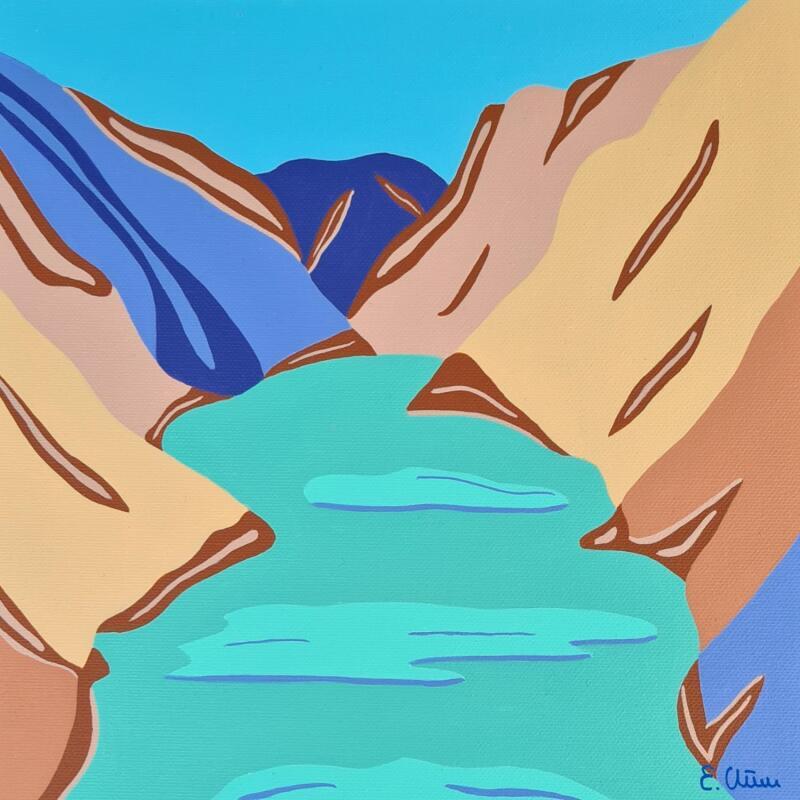 Gemälde Fjord von Emilie Chêne | Gemälde