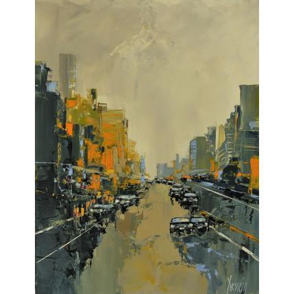 Peinture Modern City par Dessein Pierre | Tableau Figuratif Huile Urbain