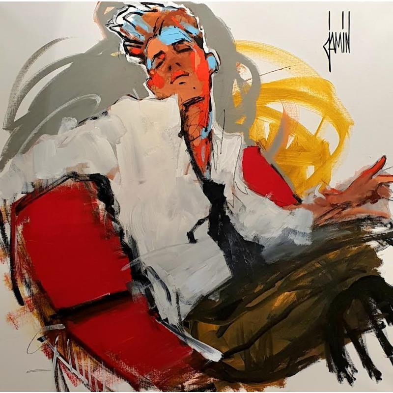 Painting Délectation  by Jamin David | Painting Figurative Oil