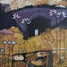 Gemälde AMARILLO Y MORADO von Arias Parera Almudena | Gemälde Naive Kunst Acryl Collage