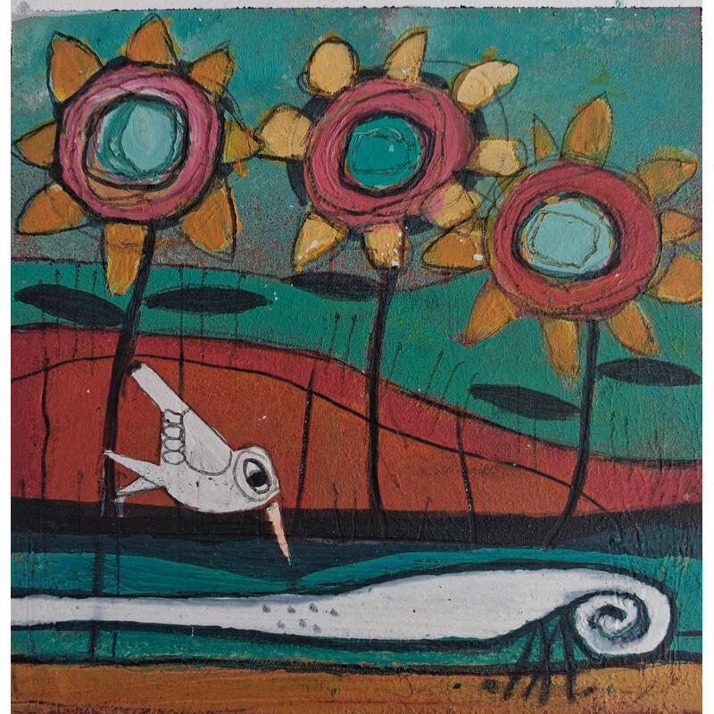 Gemälde CHARCO von Arias Parera Almudena | Gemälde Naive Kunst Acryl Collage
