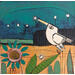 Gemälde PAJARITO von Arias Parera Almudena | Gemälde Naive Kunst Acryl Collage