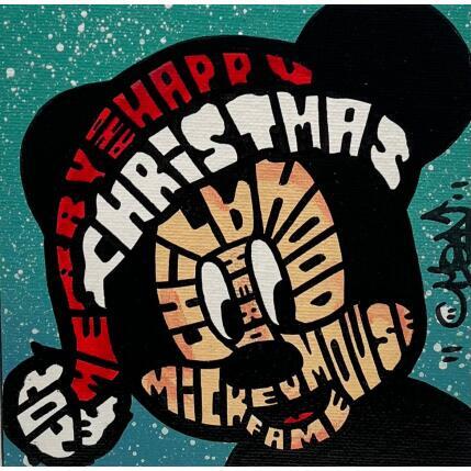 Peinture X-MAS HAT MICKEY par Cmon | Tableau Pop-art Icones Pop