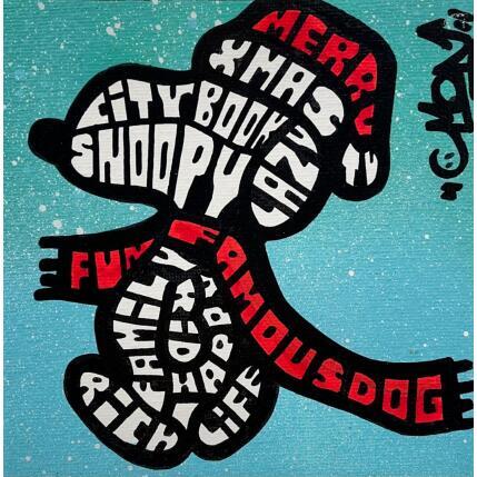 Peinture SNOOPY X-MAS WALK par Cmon | Tableau Pop-art Icones Pop