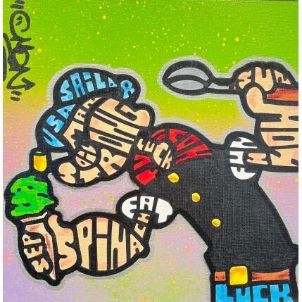 Peinture POPEYE SPINACH ICE CREAM par Cmon | Tableau Pop-art Icones Pop