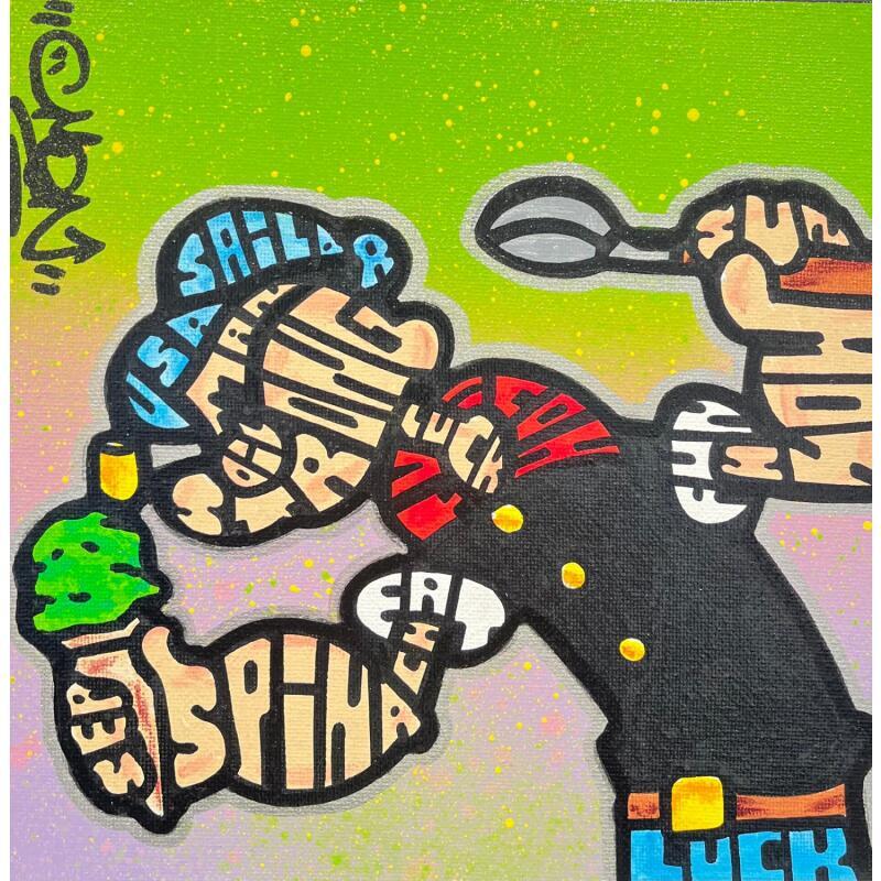 Peinture POPEYE SPINACH ICE CREAM par Cmon | Tableau Pop-art Icones Pop