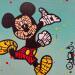 Gemälde MICKEY X JUMP von Cmon | Gemälde Pop-Art Pop-Ikonen