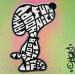 Painting SNOOPY LOOKS UP by Cmon | Painting Pop-art Pop icons