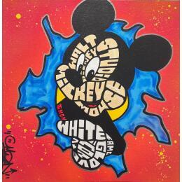 Peinture MICKEY MOUSE OUT OF CANVA par Cmon | Tableau Pop-art Icones Pop