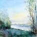 Painting VUE SUR LE PONT À TOURS by Gutierrez | Painting Impressionism Landscapes Watercolor