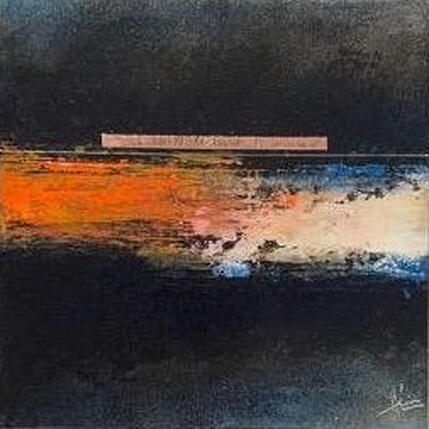 Painting 1711 by Hévin Christian | Painting Abstract Acrylic, Oil, Pastel Minimalist, Pop icons