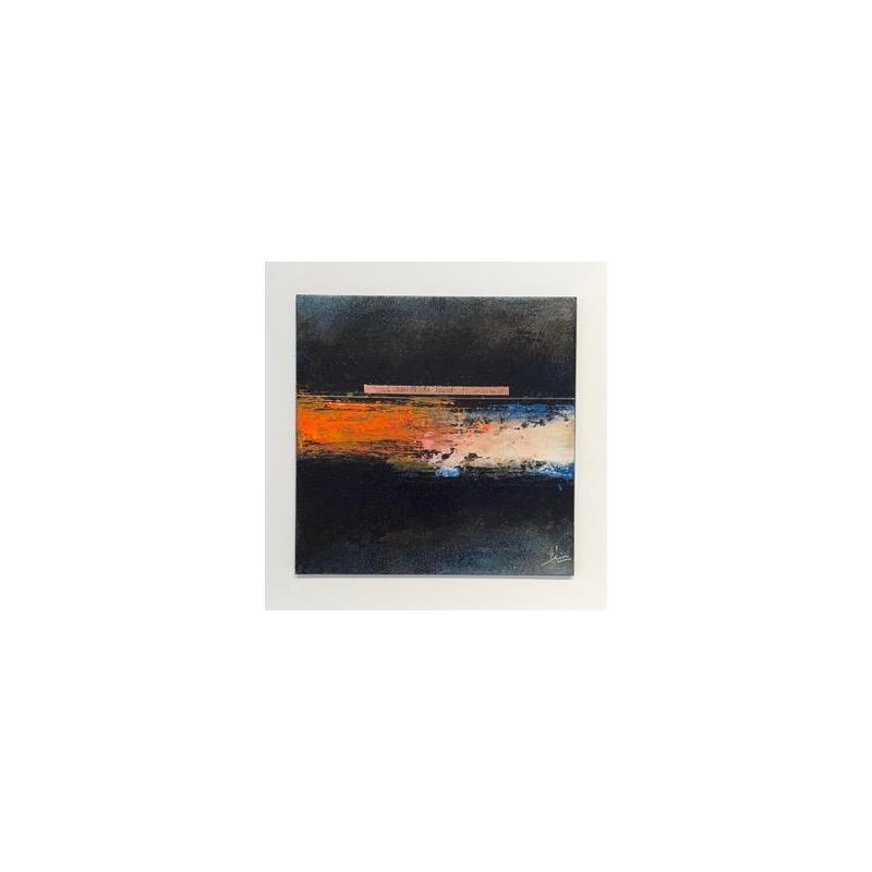 Peinture 1711 par Hévin Christian | Tableau Abstrait Minimaliste Huile Acrylique Pastel