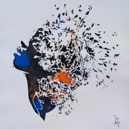 Peinture L'Envol par Louafi Valentine | Tableau