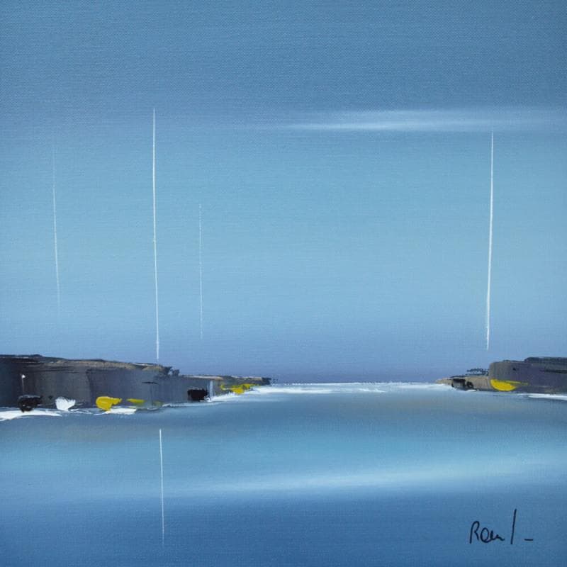 Gemälde Doux rivage von Roussel Marie-Ange et Fanny | Gemälde Abstrakt Marine Öl