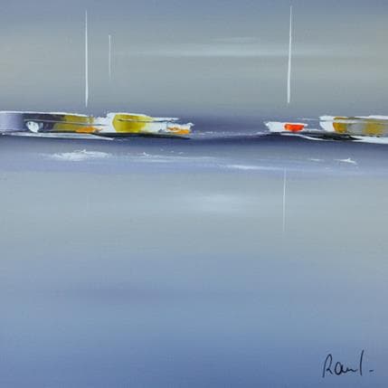 Peinture Horizon par Roussel Marie-Ange et Fanny | Tableau Figuratif Huile Marine